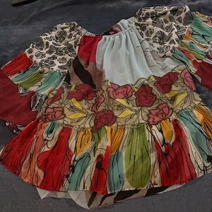 Save The Queen Multicolor Floral Patchwork Blouse